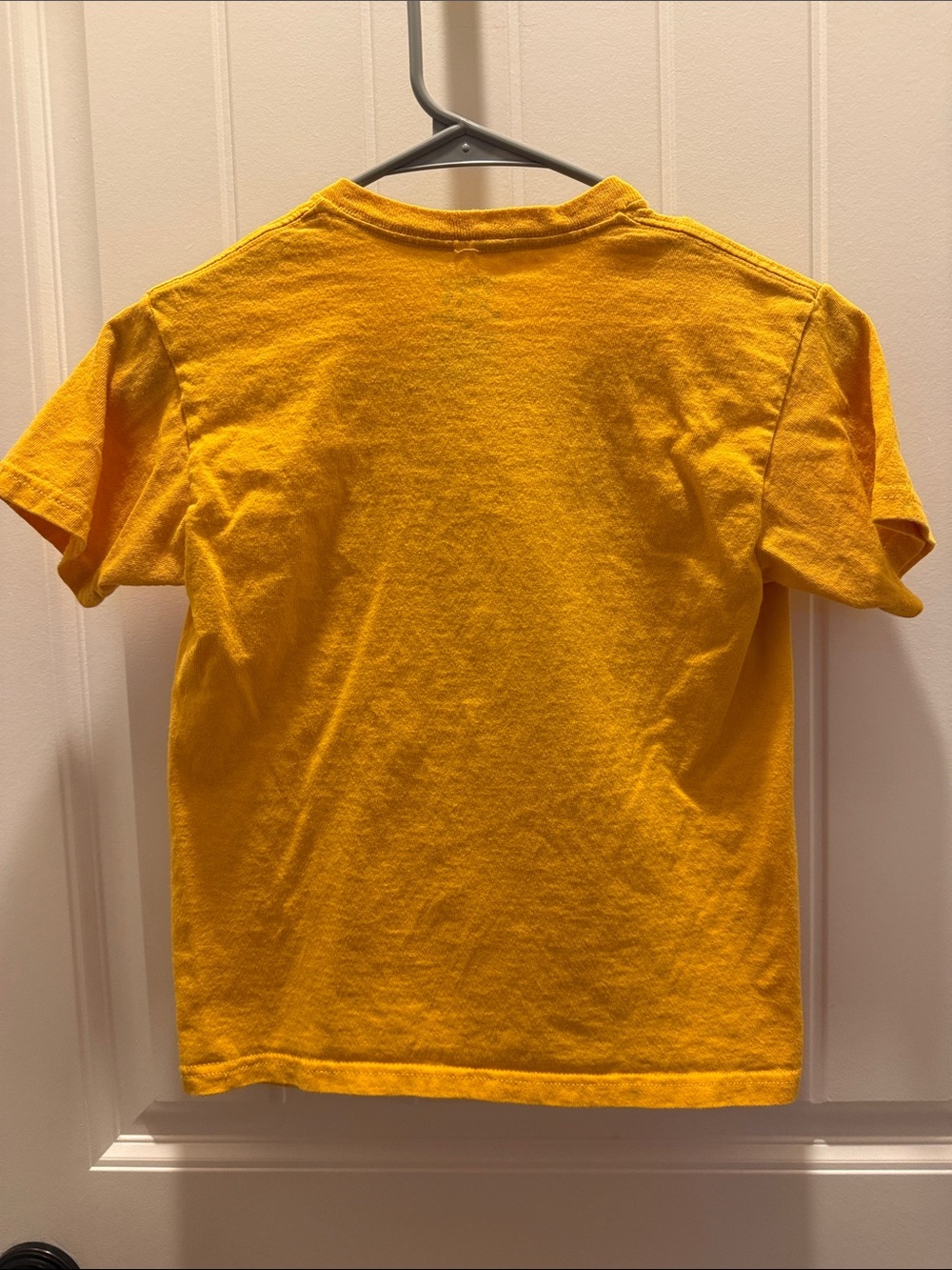 World of Soccer Brasil Liga de Futbol Yellow with Navy Kids Soccer Tee (S/8) - Picture 3 of 4